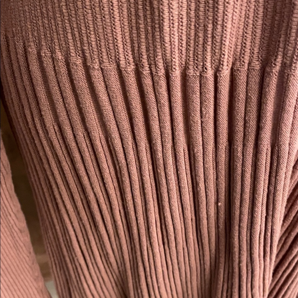 Joan Rivers Dusty Rose Ribbed Button-Front Tunic - Picture 5 of 5